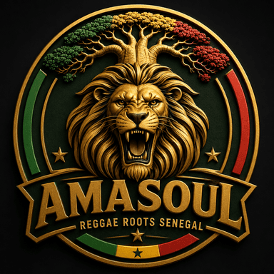 Logo AMASOUL — lion et baobab